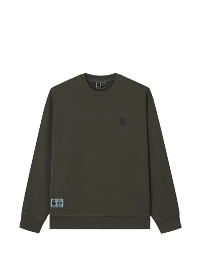 Fingercroxx Logo-patch Sweatshirt In Green