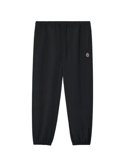 Fingercroxx Logo-patch Track Pants In Blue