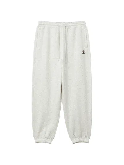 Fingercroxx Logo-patch Track Pants In Grey