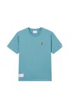 Fingercroxx Logo-patch T-shirt In Blue
