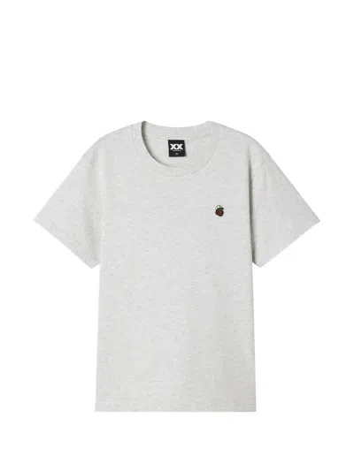 Fingercroxx Logo-patch T-shirt In Gray