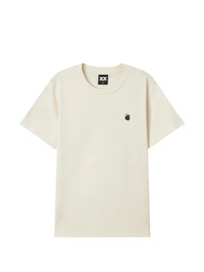 Fingercroxx Logo-patch T-shirt In Neutral