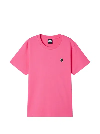 Fingercroxx Logo-patch T-shirt In Pink