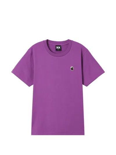 Fingercroxx Logo-patch T-shirt In Purple