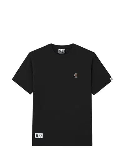 Fingercroxx Logo-patch T-shirt In Schwarz