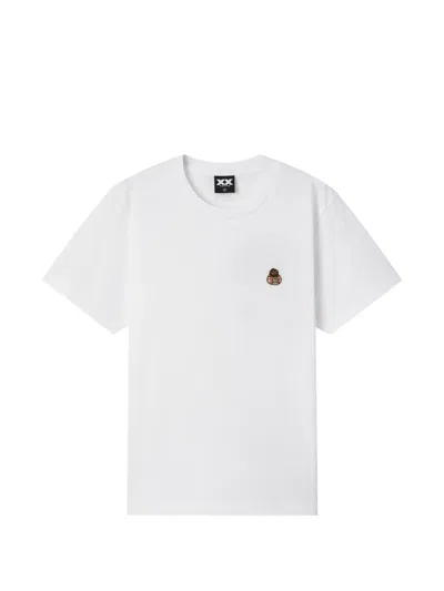 Fingercroxx Logo-patch T-shirt In White