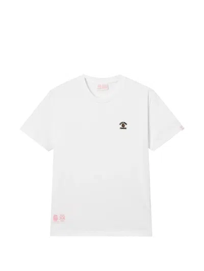 Fingercroxx Logo-patch T-shirt In White