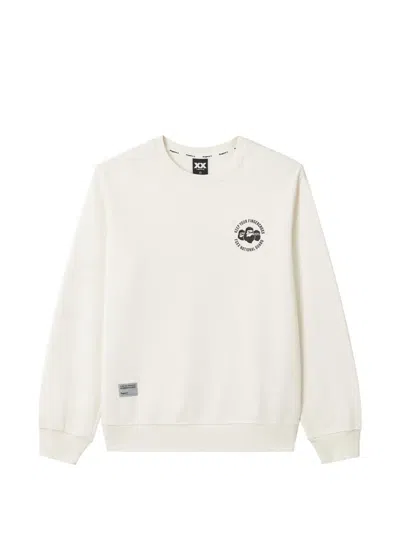 Fingercroxx Logo-print Cotton Sweatshirt In Gray
