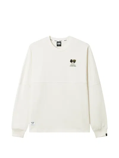 Fingercroxx Logo-print Long-sleeve Sweatshirt In Neutrals