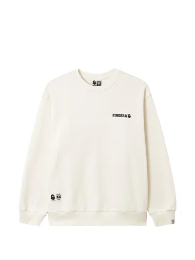 Fingercroxx Logo-print Sweatshirt In Neutral