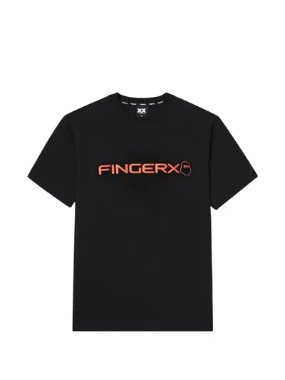 Fingercroxx Logo-print T-shirt In Black