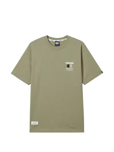 Fingercroxx Logo-print T-shirt In Green
