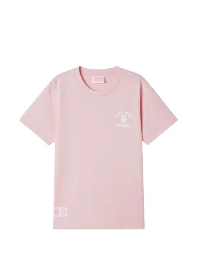 Fingercroxx Logo-print T-shirt In Pink