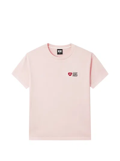 Fingercroxx Logo-print T-shirt In Pink