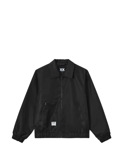 Fingercroxx Logo-print Zip-up Jacket In Black