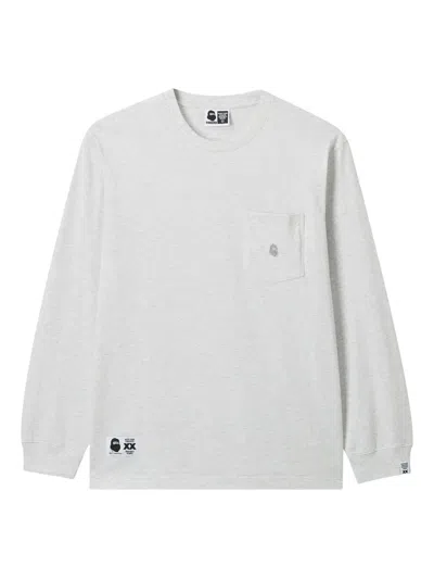 Fingercroxx Long-sleeve T-shirt In Gray