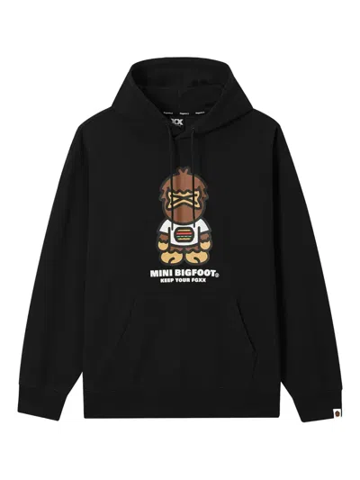 Fingercroxx Mini Bigfoot Graphic Hoodie In Animal Print
