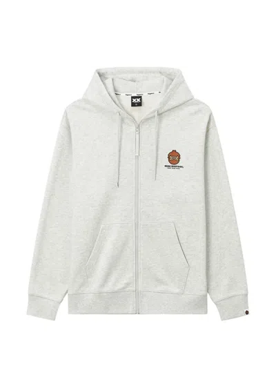 Fingercroxx Mini Bigfoot Graphic-print Hoodie In Gray