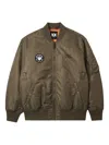 Fingercroxx Patch-detail Bomber Jacket In Green