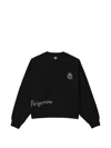 Fingercroxx Patchwork Logo-patch Sweater In Black