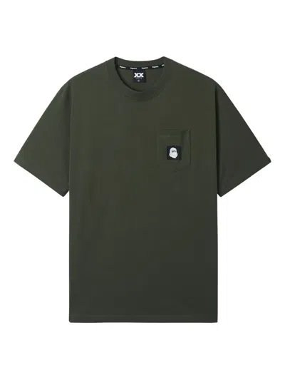Fingercroxx Pocket-detail T-shirt In Green