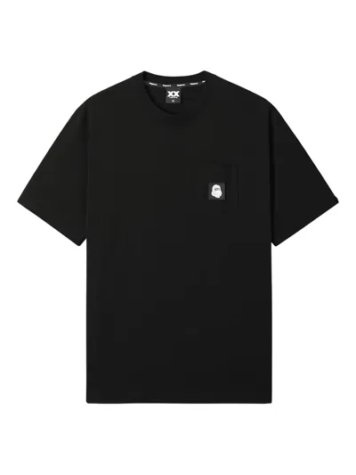 Fingercroxx Pocket-graphic T-shirt In Black