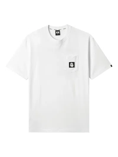 Fingercroxx Pocket-graphic T-shirt In White