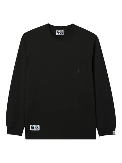 Fingercroxx Pocket Long-sleeve T-shirt In Black