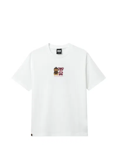 Fingercroxx Print T-shirt In White
