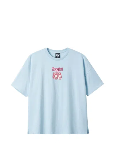 Fingercroxx Printed T-shirt In Blue