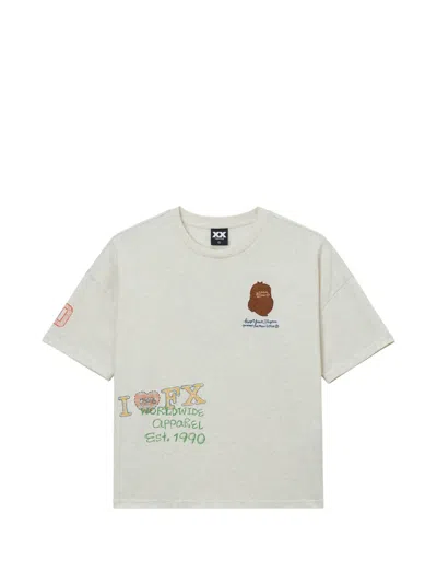 Fingercroxx Printed T-shirt In Neutral