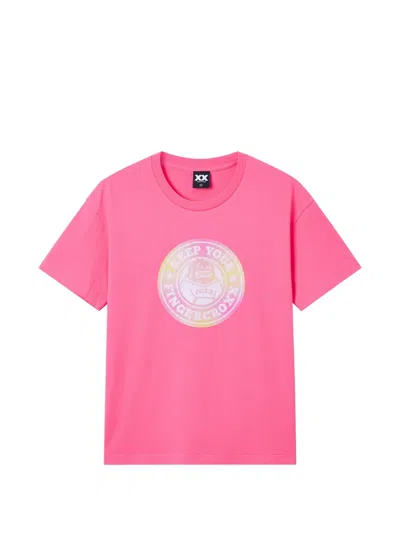 Fingercroxx Printed T-shirt In Pink