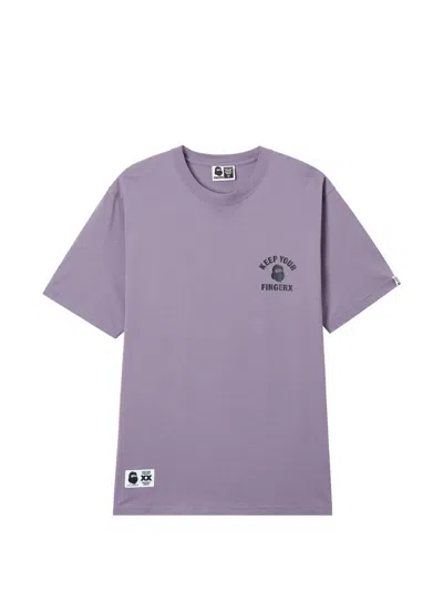Fingercroxx Printed T-shirt In Purple