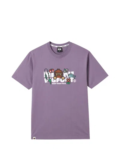 Fingercroxx Printed T-shirt In Purple