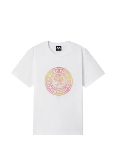 Fingercroxx Printed T-shirt In White