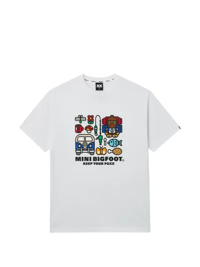 Fingercroxx Printed T-shirt In White