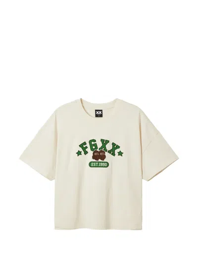 Fingercroxx Printed T-shirt In White