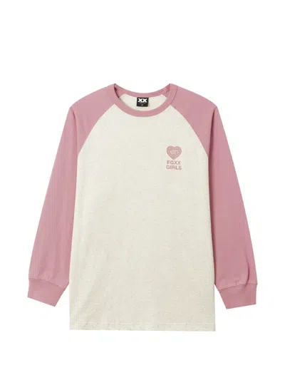 Fingercroxx Raglan-sleeve T-shirt In Neutrals