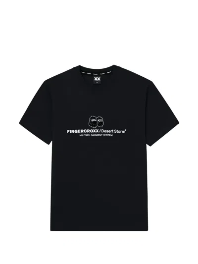 Fingercroxx Short-sleeve T-shirt In Blue