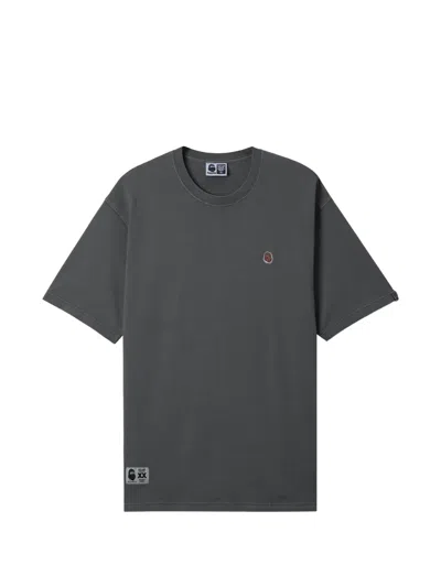 Fingercroxx Short-sleeved Crewneck T-shirt In Gray