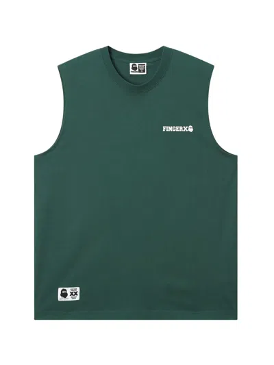 Fingercroxx Sleeveless Printed Tank Top In Green