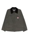 Fingercroxx Slogan-embroidered Jacket In Gray