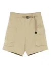 Fingercroxx Slogan-print Shorts In Neutral