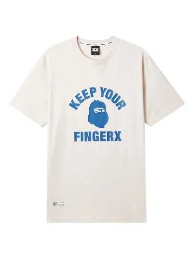 Fingercroxx Slogan-print T-shirt In Neutral
