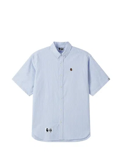 Fingercroxx Striped-pattern Shirt In Blue