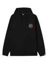 Fingercroxx Zip Graphic Cotton Hoodie In Black