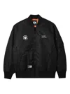 Fingercroxx Zip-up Bomber Jacket In Black