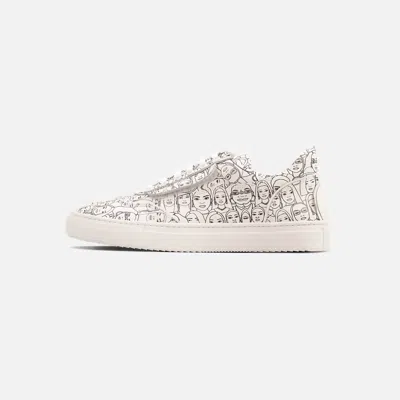 Fini Women's Bold "ty" Shoes In White