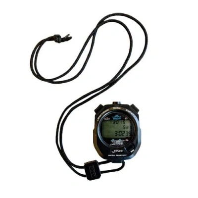Finis Waterproof Stopwatch For Swim Training 100 Split Memory Stroke Rate Mode Easy Read Display In Black