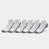Finish Line Implus Men's Sonneti No-show Socks (6-pack) In White/grey